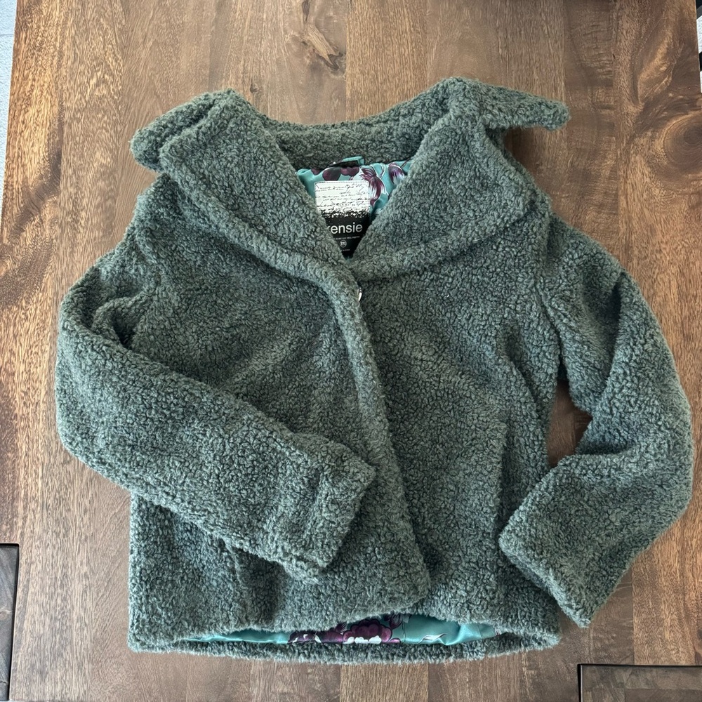 kensie faux shearling moto jacket 🍁